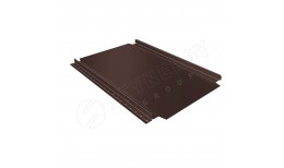 Фальцевая кровля Smart Фальц Pro CORUNDUM50® RAL 8017 (шоколадно-коричневый) 0.50