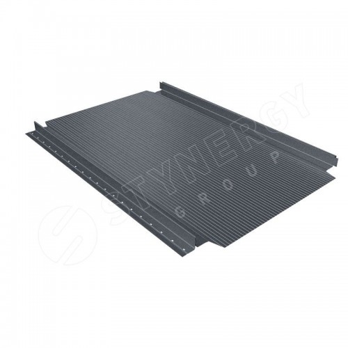 Фальцевая кровля Smart Фальц Pro гофрированный CORUNDUM50® матовый RAL 7011 (железно-серый) 0.50