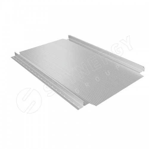 Фальцевая кровля Smart Фальц Pro гофрированный CORUNDUM50® RAL 7004 (сигнальный серый) 0.50