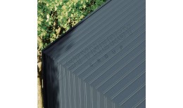 Фальцевая кровля Smart Фальц Pro широкое ребро жесткости GreenCoat Pural BT® матовый RR23 (тёмно-серый) 0.50