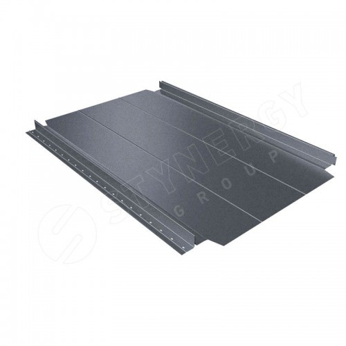 Фальцевая кровля Smart Фальц Pro узкое ребро жесткости CORUNDUM50® матовый RAL 7011 (железно-серый) 0.50