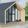 Фальцевая кровля Smart Фальц Pro узкое ребро жесткости CORUNDUM50® матовый RAL 7024 (графитовый серый) 0.50