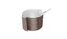 Держатель трубы D150 (саморез 10х160мм) RAL 8017