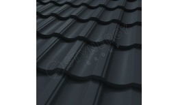 Металлочерепица Garda CORUNDUM50® матовый RAL 7016 (антрацитово-серый) 0.50