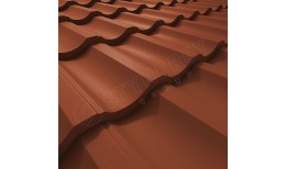 Металлочерепица Garda CORUNDUM50® матовый RAL 8004 (медно-коричневый) 0.50