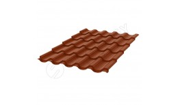 Металлочерепица Garda CORUNDUM50® матовый RAL 8004 (медно-коричневый) 0.50