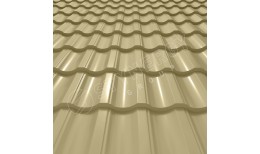 Металлочерепица Garda CORUNDUM50® RAL 1014 (слоновая кость) 0.50