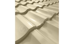 Металлочерепица Garda CORUNDUM50® RAL 1015 (светлая слоновая кость) 0.50