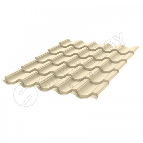 Металлочерепица Garda CORUNDUM50® RAL 1015 (светлая слоновая кость) 0.50