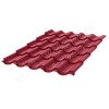 Металлочерепица Garda CORUNDUM50® RAL 3003 (рубиново-красный) 0.50