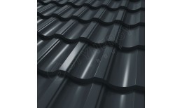 Металлочерепица Garda CORUNDUM50® RAL 7016 (антрацитово-серый) 0.50