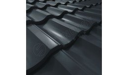 Металлочерепица Garda CORUNDUM50® RAL 7016 (антрацитово-серый) 0.50