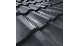 Металлочерепица Garda CORUNDUM50® RAL 7024 (графитовый серый) 0.50