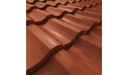 Металлочерепица Garda CORUNDUM50® RAL 8004 (медно-коричневый) 0.50