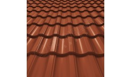 Металлочерепица Garda CORUNDUM50® RAL 8004 (медно-коричневый) 0.50