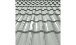 Металлочерепица Garda CORUNDUM50® RAL 9003 (сигнальный белый) 0.50