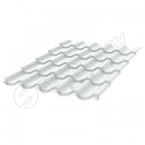 Металлочерепица Garda CORUNDUM50® RAL 9003 (сигнальный белый) 0.50