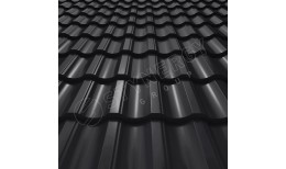 Металлочерепица Garda CORUNDUM50® RAL 9005 (глубокий черный) 0.50