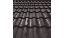 Металлочерепица Garda CORUNDUM50® RR32 (серо-коричневый) 0.50