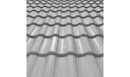 Металлочерепица Garda GreenCoat Pural BT® матовый RR21 (светло-серый) 0.50