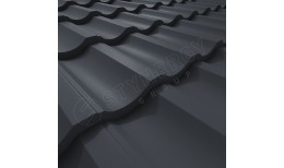 Металлочерепица Garda GreenCoat Pural BT® матовый RR23 (тёмно-серый) 0.50