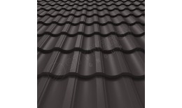 Металлочерепица Garda GreenCoat Pural BT® матовый RR32 (серо-коричневый) 0.50