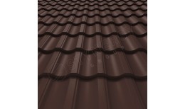 Металлочерепица Garda PURRUS Pro® матовый RAL 8017 (шоколадно-коричневый) 0.50