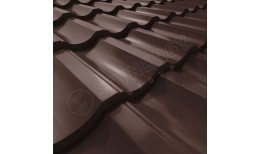 Металлочерепица Garda PURRUS® RAL 8017 (шоколадно-коричневый) 0.50