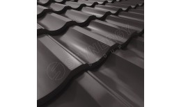 Металлочерепица Garda PURRUS® RR32 (серо-коричневый) 0.50