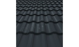 Металлочерепица Garda Rooftop Бархат® RAL 7016 (антрацитово-серый) 0.50