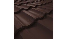 Металлочерепица Garda Rooftop Бархат® RAL 8017 (шоколадно-коричневый) 0.50