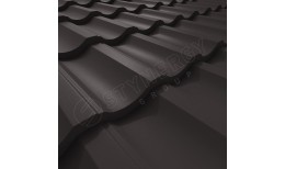 Металлочерепица Garda Rooftop Кашемир® матовый RR32 (серо-коричневый) 0.50