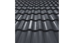 Металлочерепица Garda Rooftop Кашемир® RAL 7024 (графитовый серый) 0.50