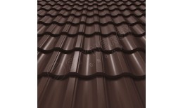Металлочерепица Garda Rooftop Кашемир® RAL 8017 (шоколадно-коричневый) 0.50