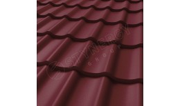Металлочерепица СМ Классик CORUNDUM50® матовый RAL 3005 (винно-красный) 0.50