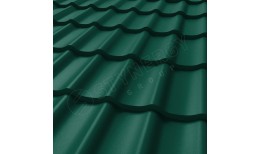 Металлочерепица СМ Классик CORUNDUM50® матовый RAL 6005 (зелёный мох) 0.50