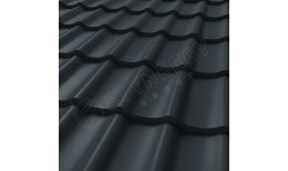Металлочерепица СМ Классик CORUNDUM50® матовый RAL 7016 (антрацитово-серый) 0.50
