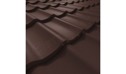 Металлочерепица СМ Классик CORUNDUM50® матовый RAL 8017 (шоколадно-коричневый) 0.50