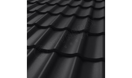Металлочерепица СМ Классик CORUNDUM50® матовый RAL 9005 (глубокий черный) 0.50