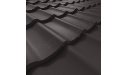Металлочерепица СМ Классик CORUNDUM50® матовый RR32 (серо-коричневый) 0.50