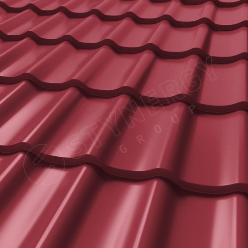 Металлочерепица СМ Классик CORUNDUM50® RAL 3003 (рубиново-красный) 0.50
