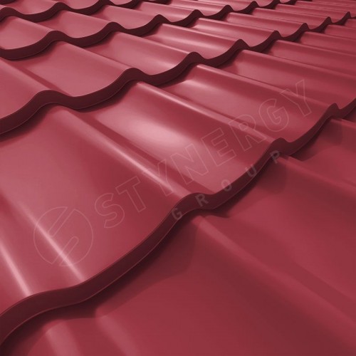 Металлочерепица СМ Классик CORUNDUM50® RAL 3003 (рубиново-красный) 0.50