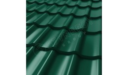 Металлочерепица СМ Классик CORUNDUM50® RAL 6005 (зелёный мох) 0.50