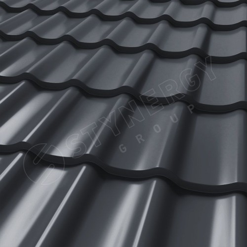 Металлочерепица СМ Классик CORUNDUM50® RAL 7024 (графитовый серый) 0.50