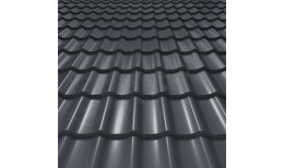 Металлочерепица СМ Классик CORUNDUM50® RAL 7024 (графитовый серый) 0.50