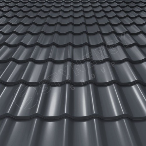 Металлочерепица СМ Классик CORUNDUM50® RAL 7024 (графитовый серый) 0.50