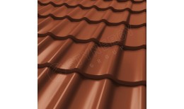 Металлочерепица СМ Классик CORUNDUM50® RAL 8004 (медно-коричневый) 0.50