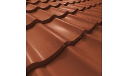 Металлочерепица СМ Классик CORUNDUM50® RAL 8004 (медно-коричневый) 0.50