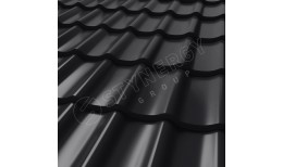 Металлочерепица СМ Классик CORUNDUM50® RAL 9005 (глубокий черный) 0.50