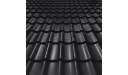 Металлочерепица СМ Классик CORUNDUM50® RAL 9005 (глубокий черный) 0.50